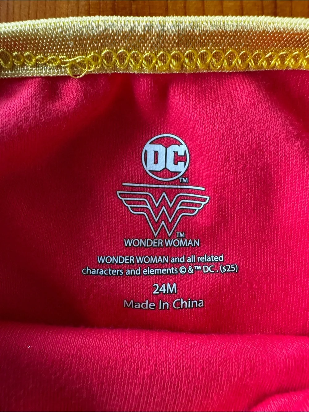DC Girls Red and Blue Wonder Woman Tutu Dress with Yellow Accents